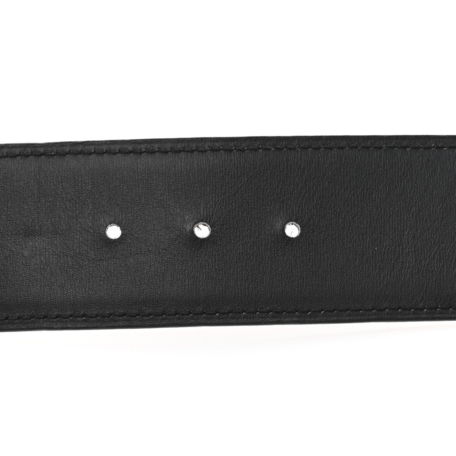 Hermes Epsom Box 42mm Belt Strap 95 38 Black Rouge Grenat 4 of 6