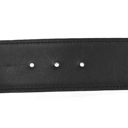 Hermes Epsom Box 42mm Belt Strap 95 38 Black Rouge Grenat 4 of 6