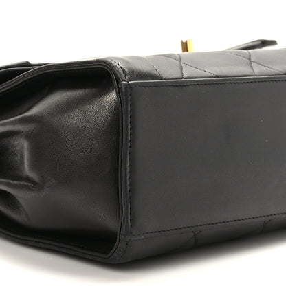 Chanel Lambskin Quilted Mini Square Shoulder Flap Bag Black 9 of 10