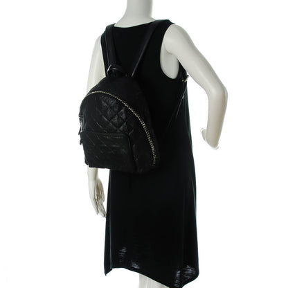Stella McCartney Shaggy Deer Quilted Mini Falabella Backpack Black 2 of 9