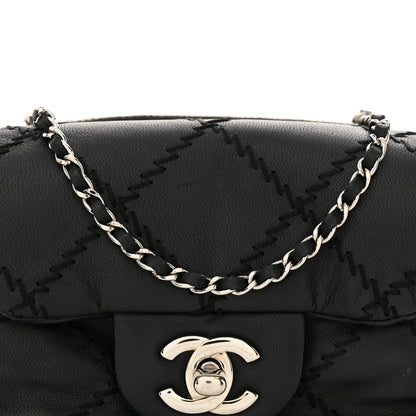 Chanel Lambskin Stitched New Mini Flap Black 8 of 13