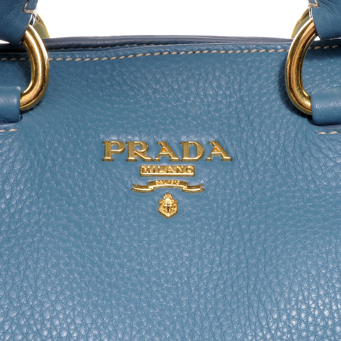 Vitello Daino Shopping Tote Marine