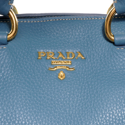 Prada Vitello Daino Shopping Tote Marine 10 of 10