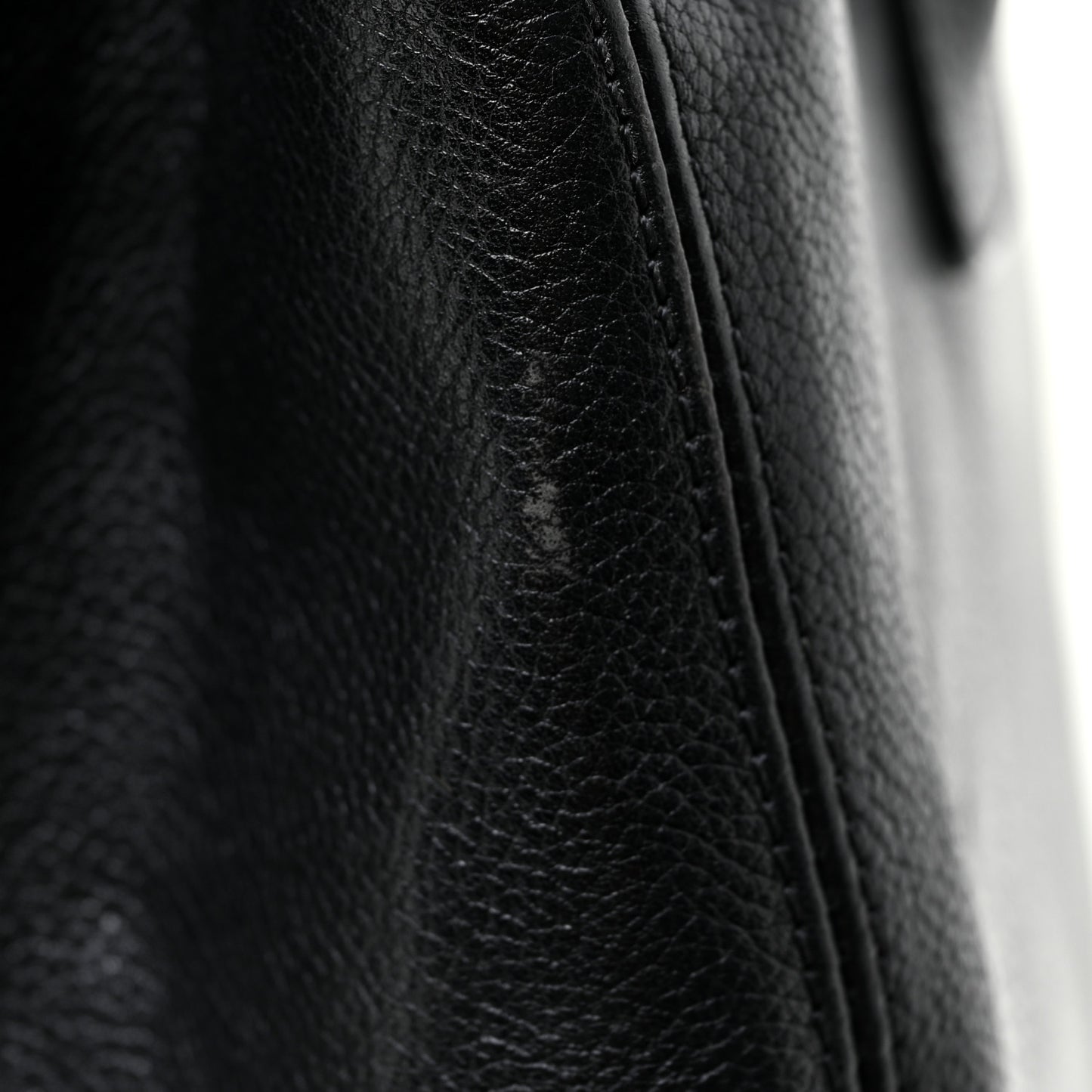 Calfskin Cerf Executive Shopper Tote Black