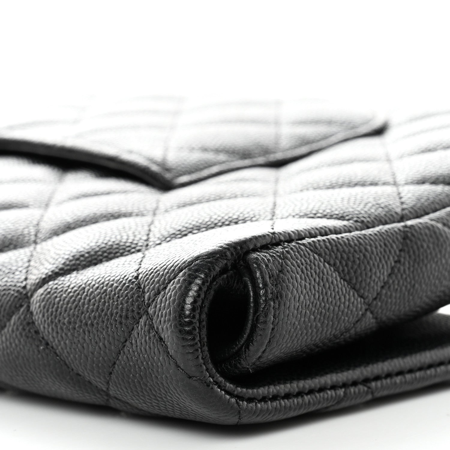 Chanel Caviar Quilted Flap Clutch Black 10 of 11