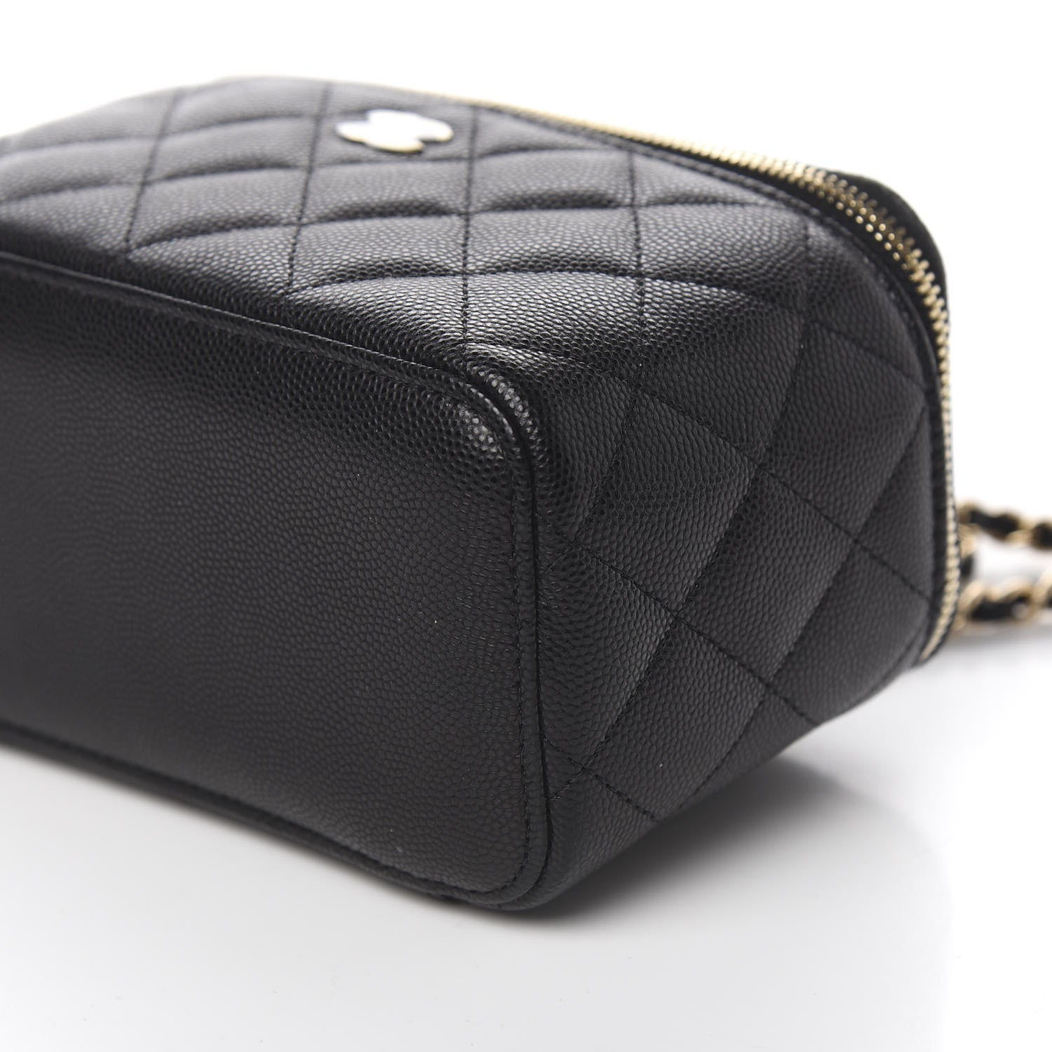 Chanel Caviar Quilted Small Vanity Case With Chain Black 8 of 10