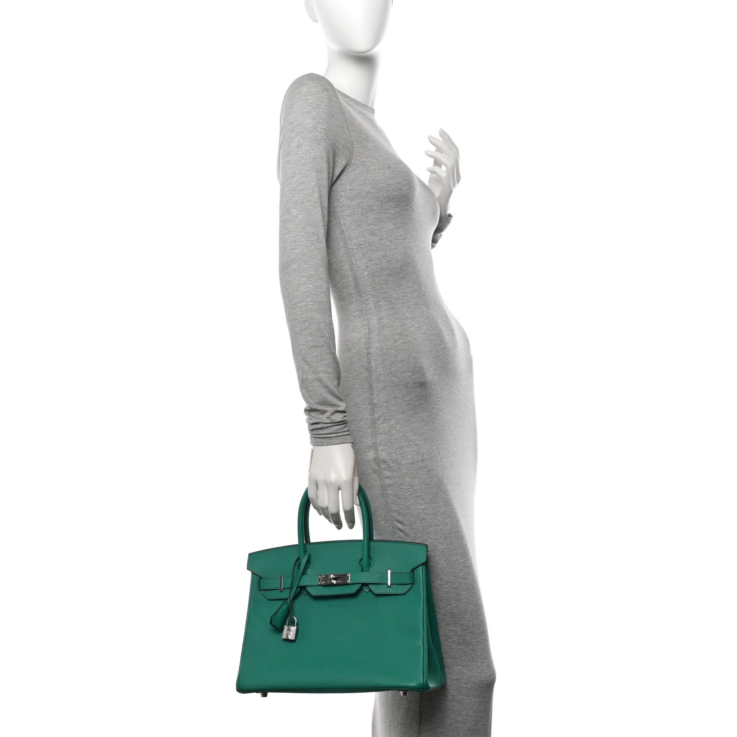 Hermes Epsom Birkin 30 Vert Jade 2 of 13
