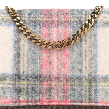 Stella McCartney Wool Plaid Falabella Crossbody White Multicolor 8 of 10
