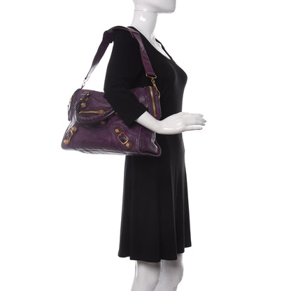 Balenciaga Agneau Giant 21 Gold Hardware City Raisin 2 of 10