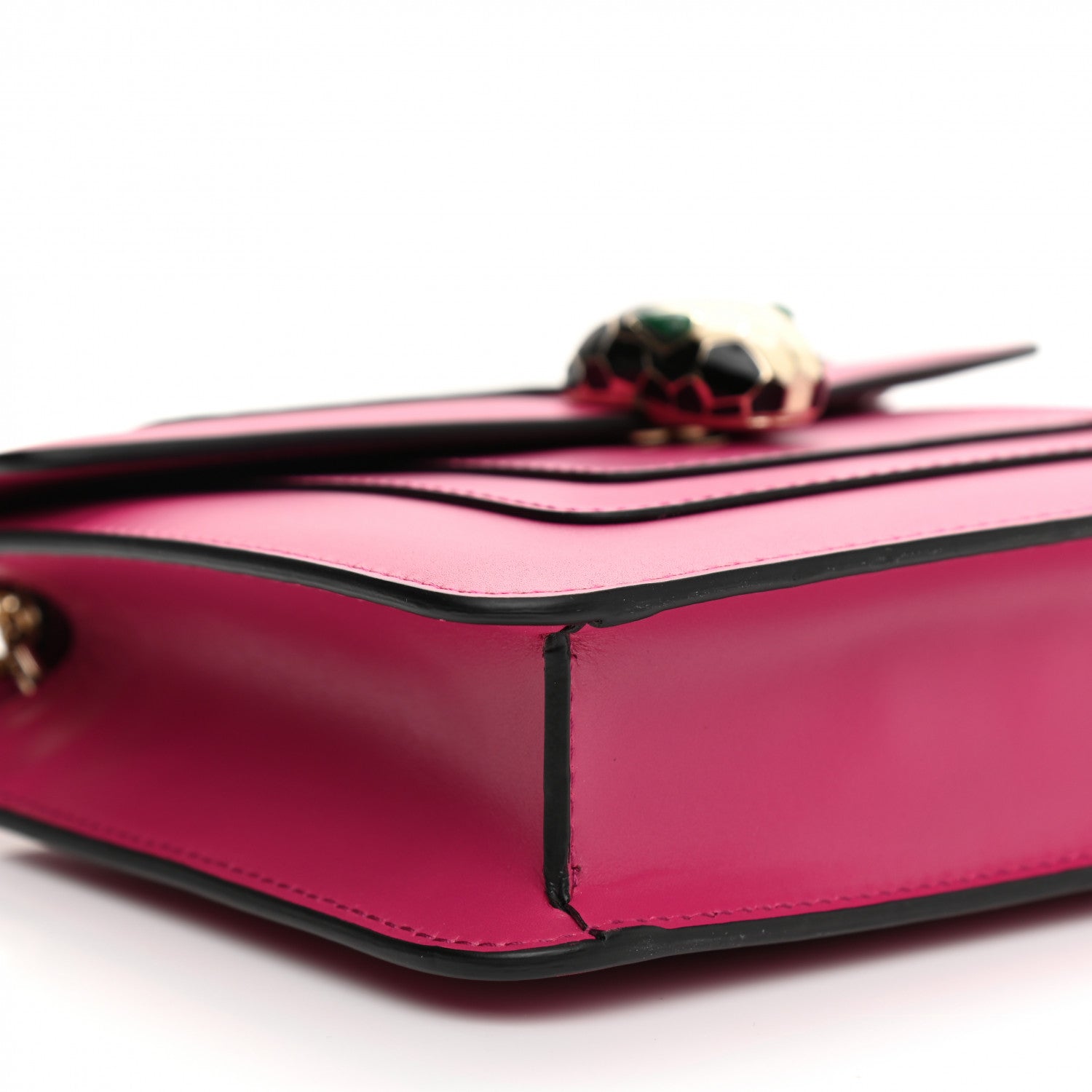 Bulgari Calfskin Small Serpenti Forever Snake Strap Crossbody Bag Pink 8 of 10