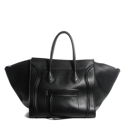 Celine Supple Calfskin Medium Phantom Luggage Black 1 of 8