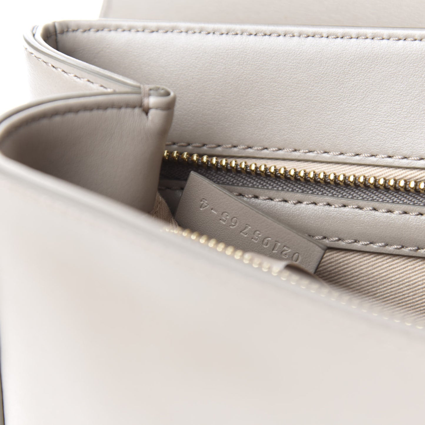 Calfskin Small C Double Carry Motty Grey