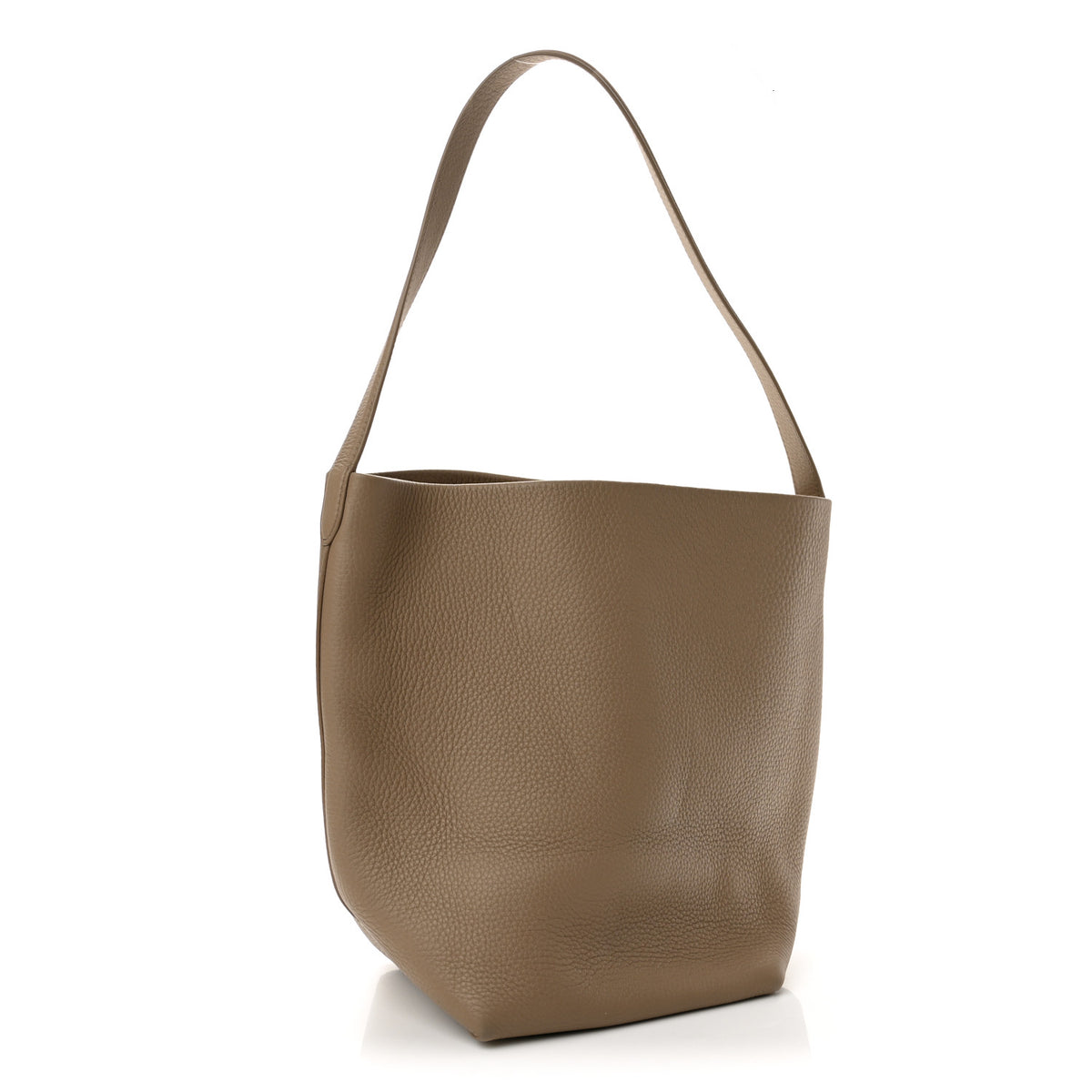The Row Polished Saddle Calfskin Medium N/S Park Tote Acajou 3 of 9