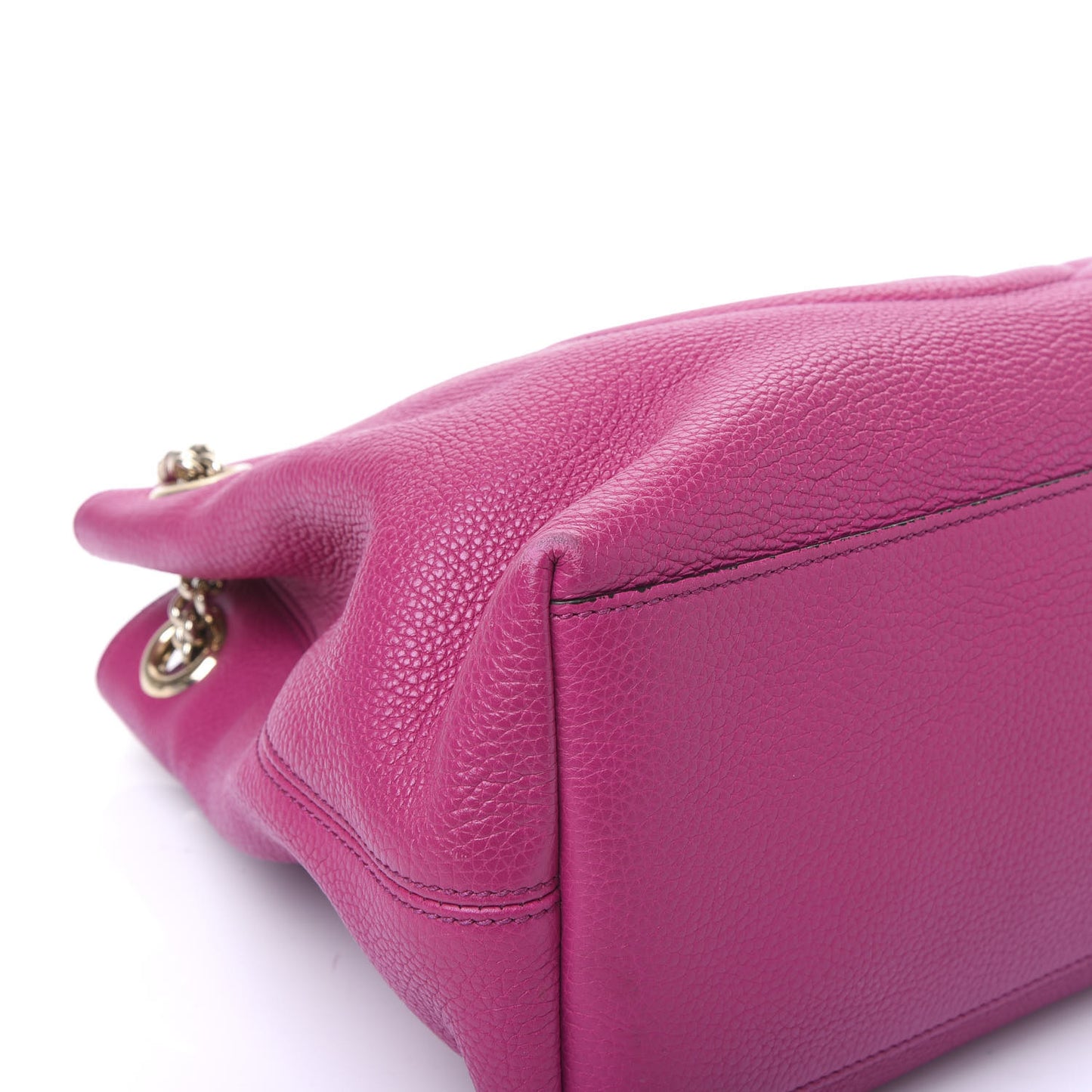Cellarius Calfskin Medium Soho Chain Shoulder Bag Bright Bouganville