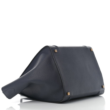 Celine Bullhide Calfskin Medium Phantom Luggage Navy Blue 4 of 11