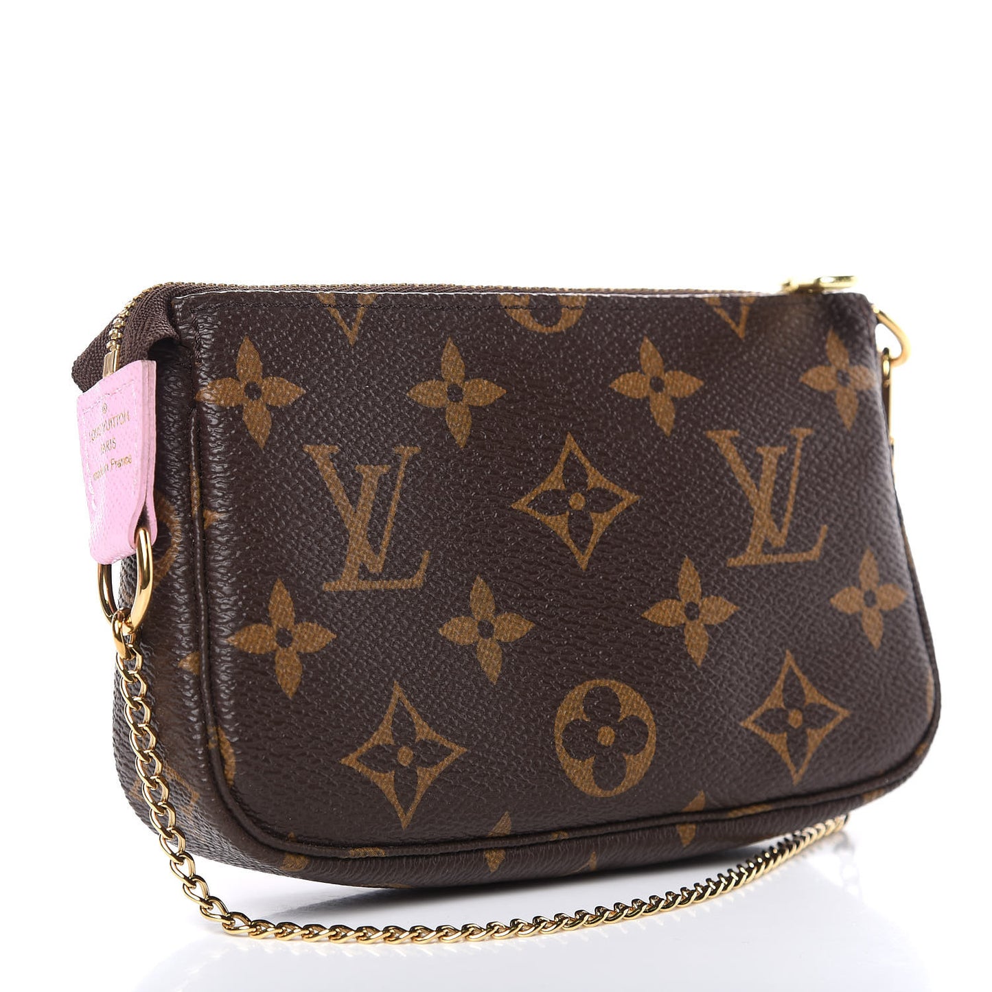 Monogram 2016 Christmas Animation Mini Pochette Accessories Rose Ballerine