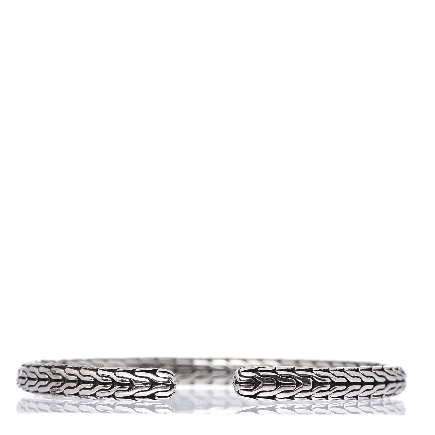 Sterling Silver 5.5mm Slim Classic Chain Cuff Bracelet