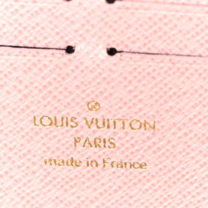 Louis Vuitton Damier Azur Clemence Wallet Rose Ballerine 6 of 6