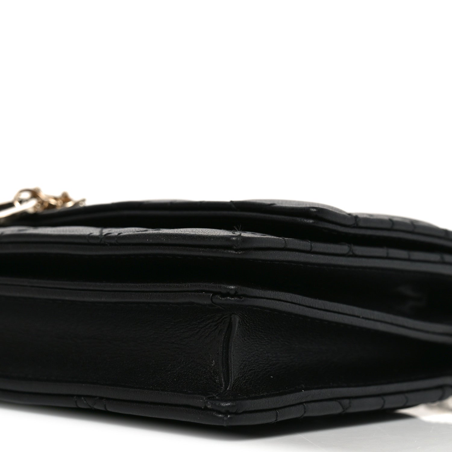 Christian Dior Lambskin Cannage Lady Dior Phone Pouch Black 8 of 9