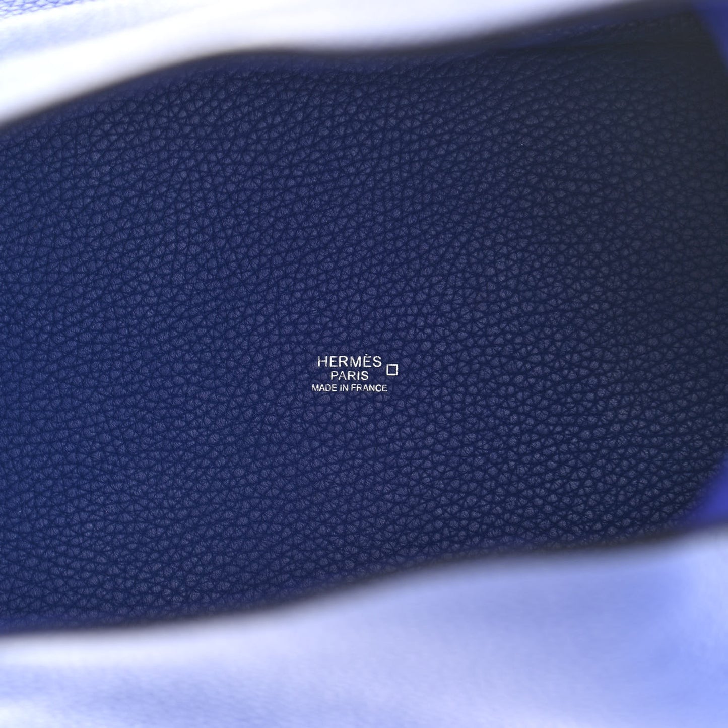 Taurillon Clemence Matte Alligator Picotin Lock Touch 22 MM Bleu Electrique