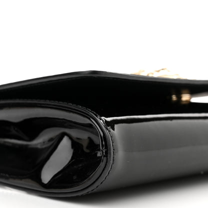 Versace Patent Palazzo Medusa Chain Evening Bag Black 9 of 12