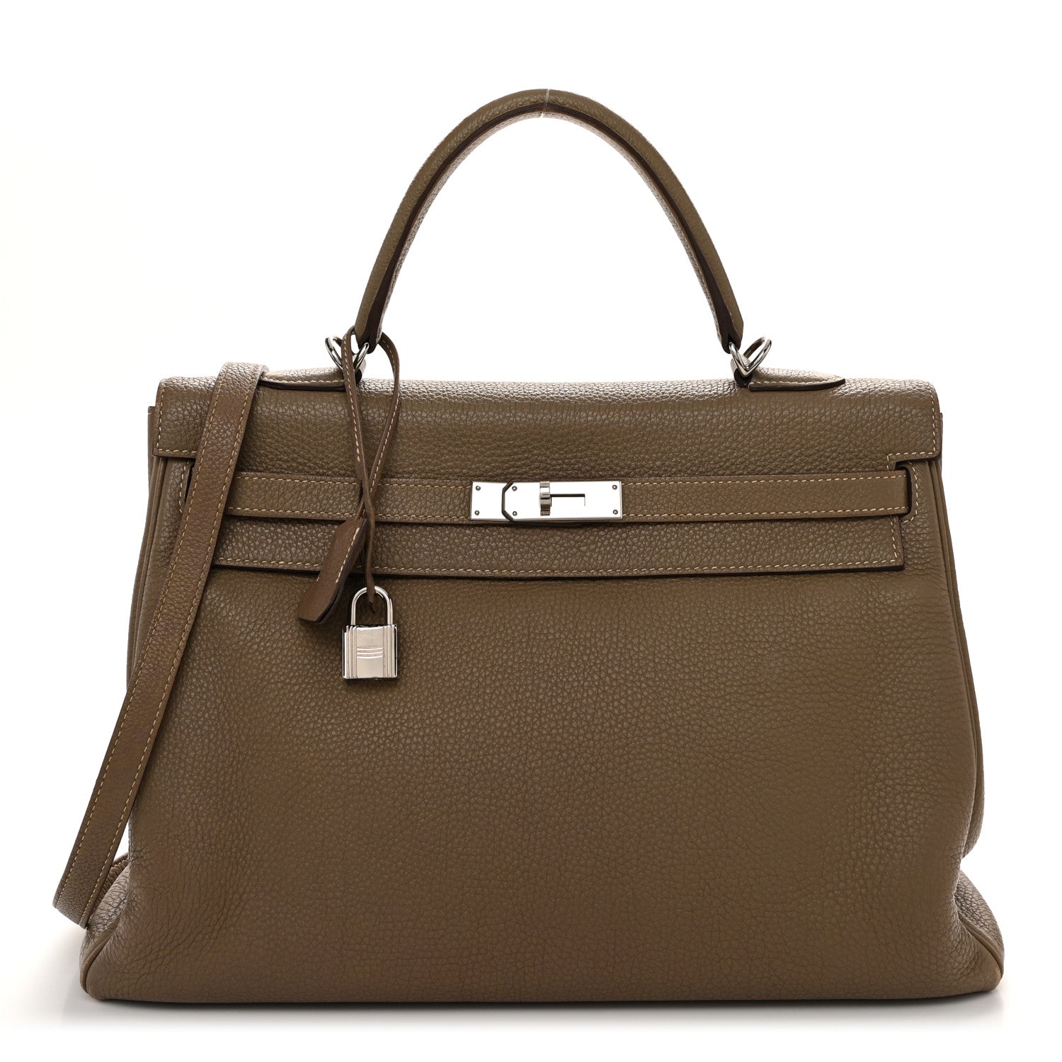 Hermes Togo Kelly Retourne 35 Etoupe 1 of 14