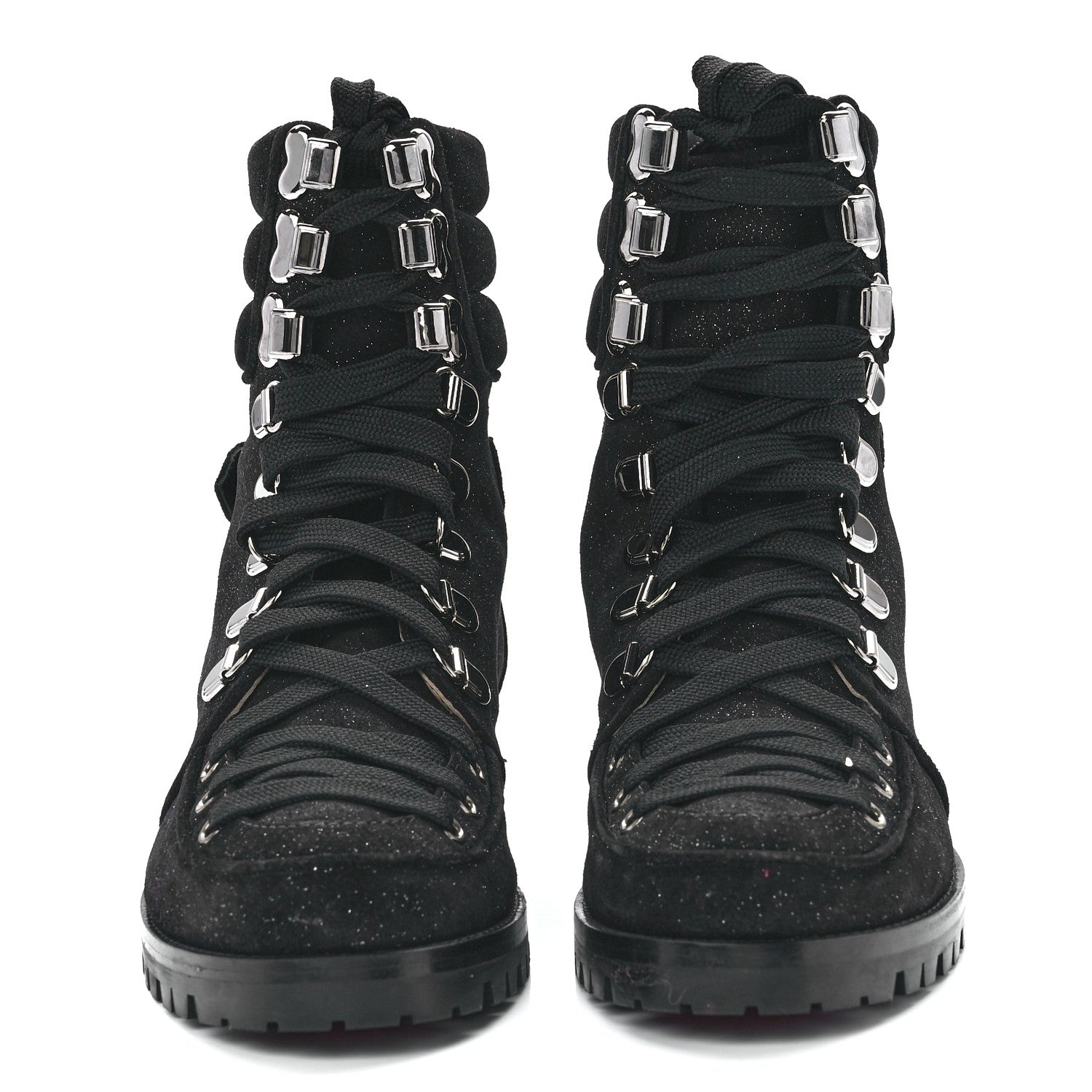 Christian Louboutin Crosta Star Who Runs Flat Boots 36.5 Black 2 of 8