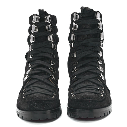 Christian Louboutin Crosta Star Who Runs Flat Boots 36.5 Black 2 of 8