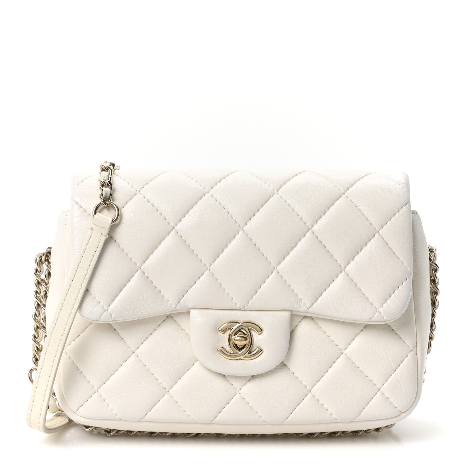 Chanel Lambskin Quilted Small My Precious Flap White 1 of 10
