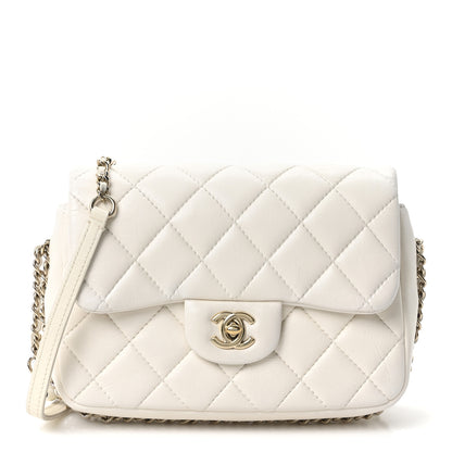 Chanel Lambskin Quilted Small My Precious Flap White 1 of 10