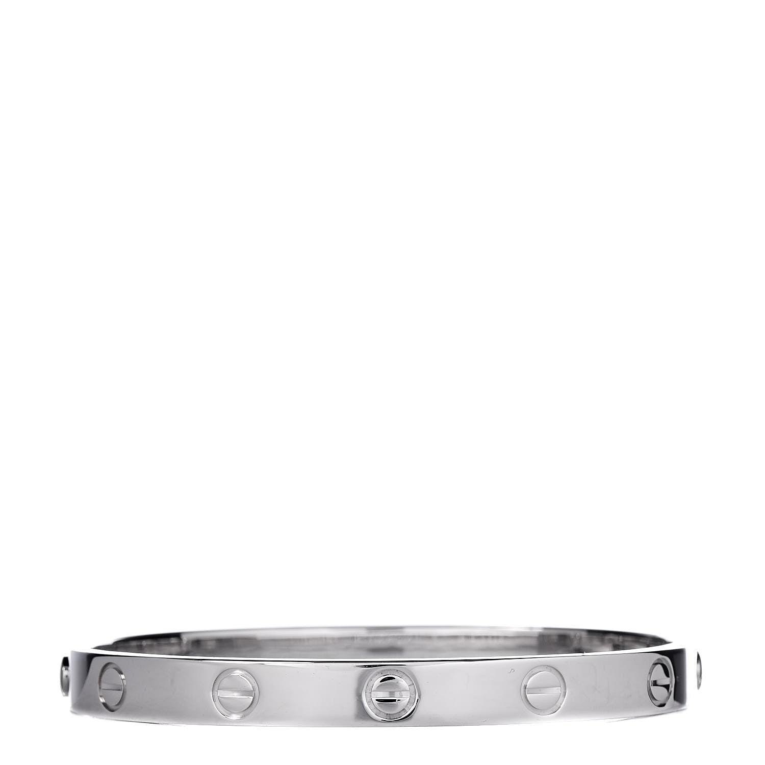 Cartier 18K White Gold LOVE Bracelet 16 3 of 4