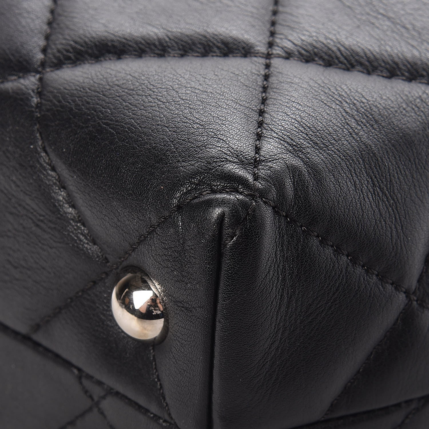 Chanel Calfskin Quilted In The Business North South Tote Black 14 of 15