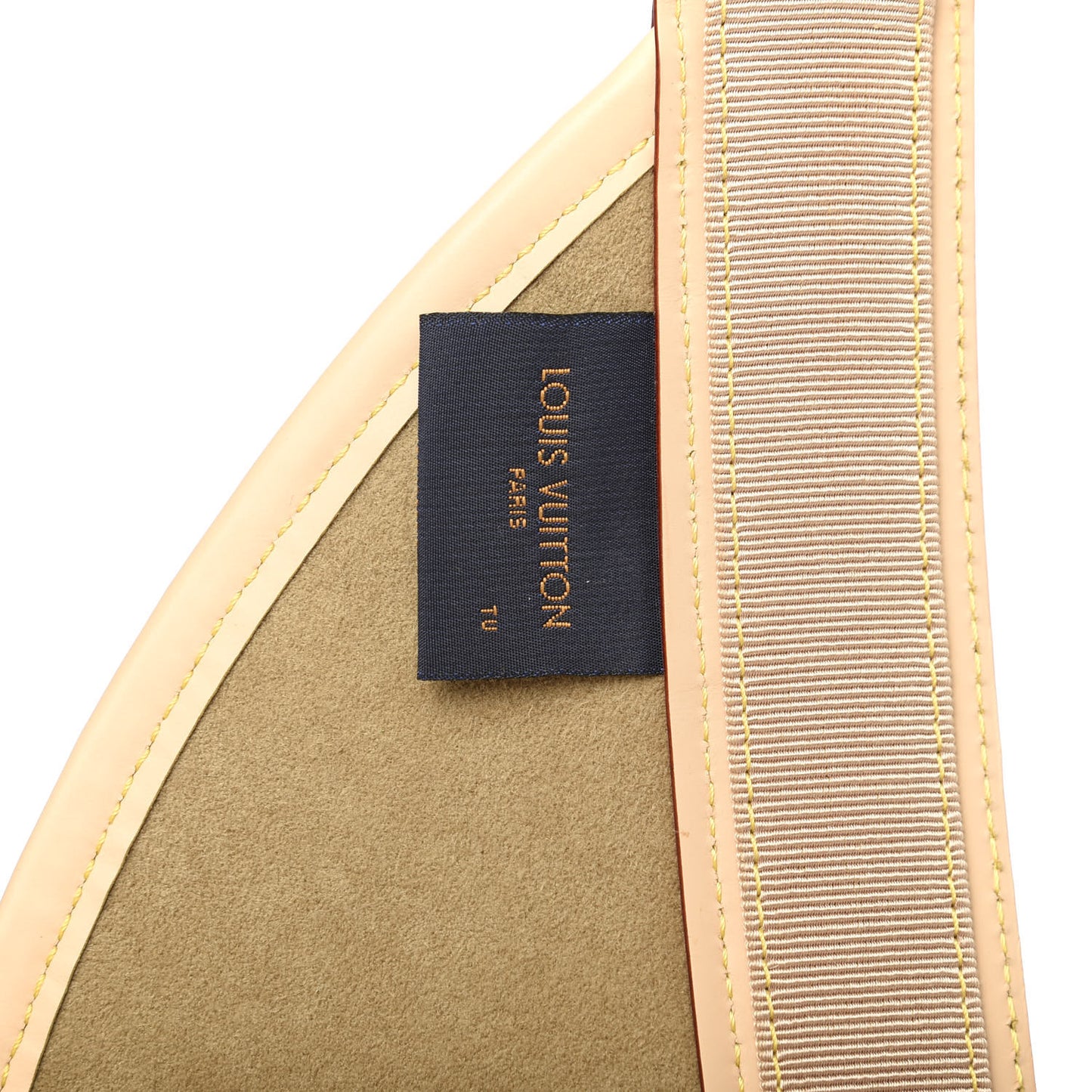 Calfskin Raffia Monogram Strawgram Visor Natural