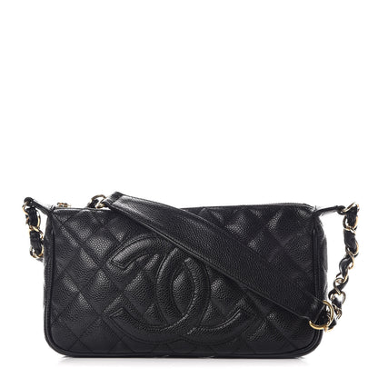 Chanel Caviar Quilted CC Shoulder Bag Black 1 of 9