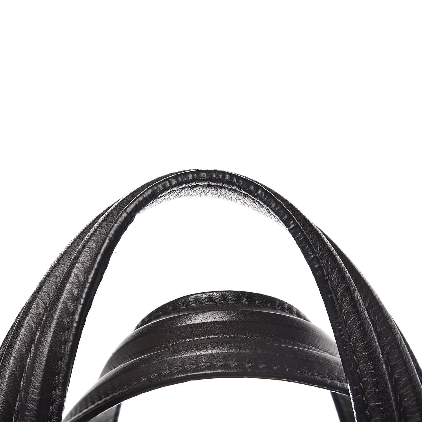 Waxed Calfskin Studded Medium Nightingale Black