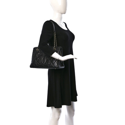 Chanel Caviar Quilted CC Timeless Soft Tote Black 2 of 12