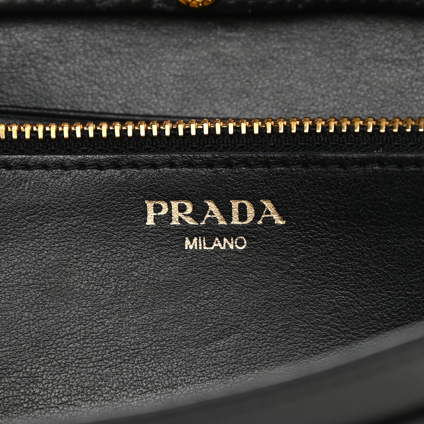 Soft Calfskin Quilted Chain Wallet Black
