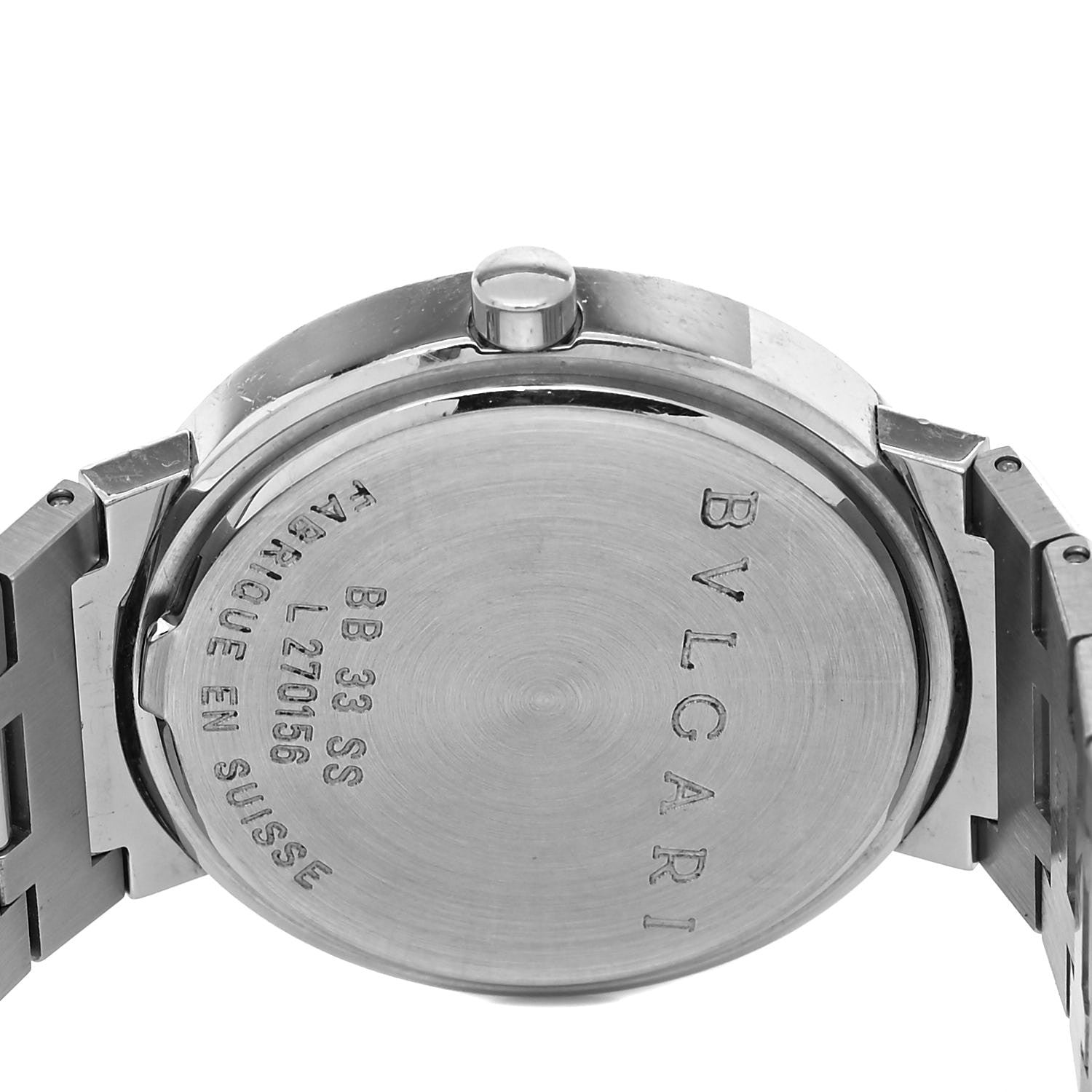 Bulgari Stainless Steel 33mm Quartz Watch Black 4 of 4