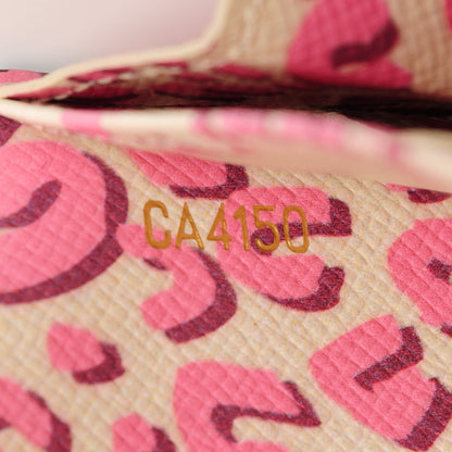 Louis Vuitton Monogram Leopard Sarah Wallet Blanc Corail 7 of 9