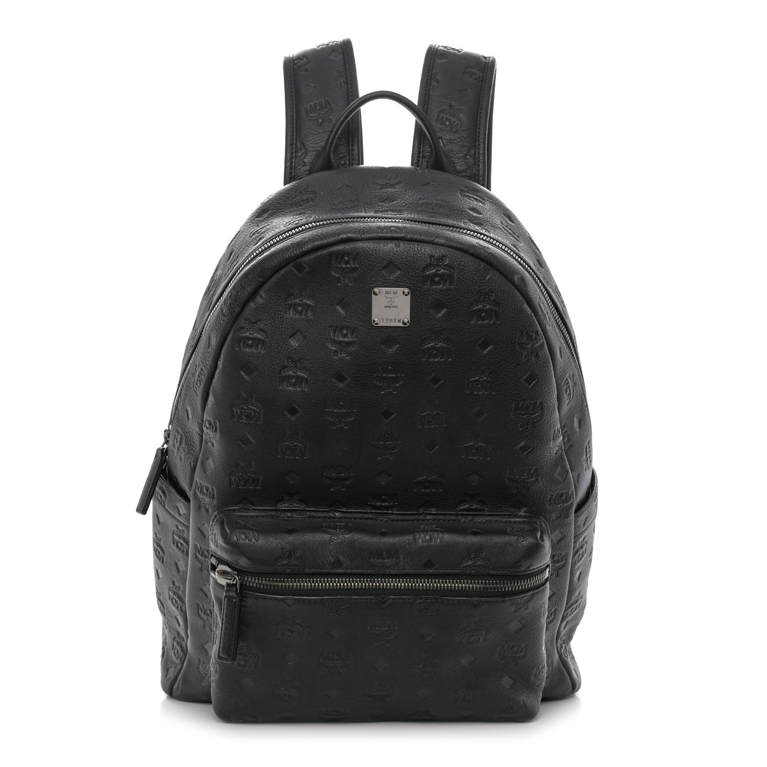 MCM Calfskin Ottomar Stark Backpack Black 1 of 11