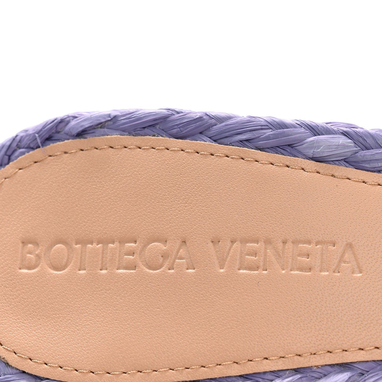 Bottega Veneta Raffia Twisted Intrecciato Stretch Mule Sandals 37 Lavender 8 of 8