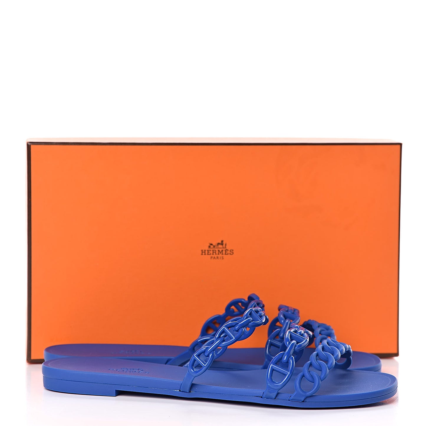 Rubber Chaine d'Ancre Rivage Sandals 37 Bleu Smalt
