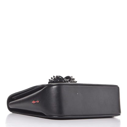 Christian Louboutin Calfskin Small Sweety Charity NV Shoulder Bag Black 5 of 12