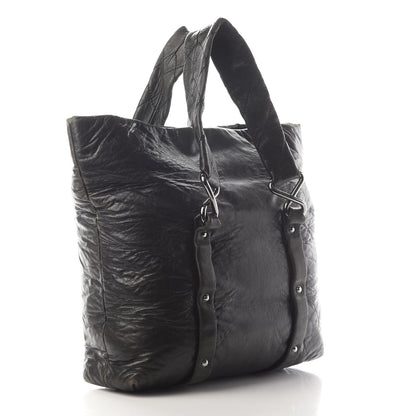 Chanel Lambskin Quilted 8 Knots Tote Black 3 of 12