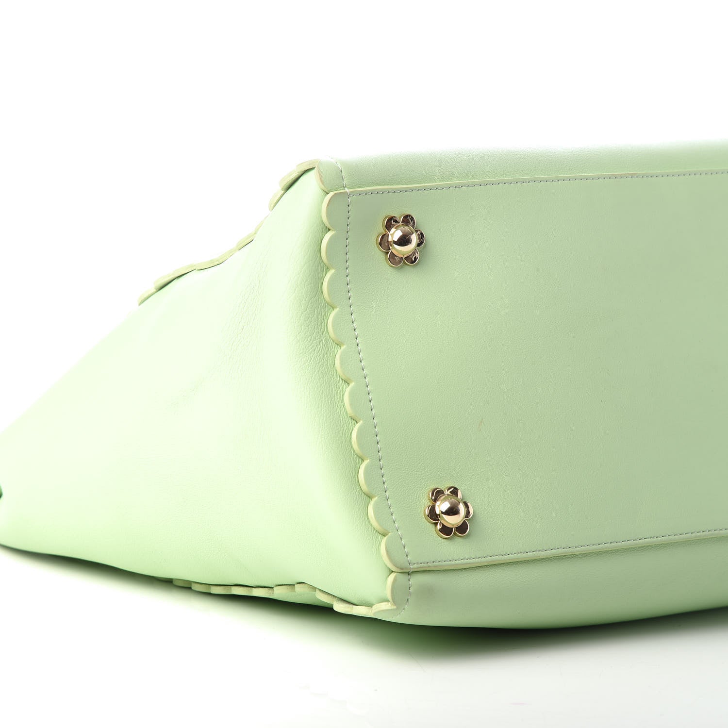 Mulberry Classic Calfskin Cecily Flower Tote Mint Green 7 of 8