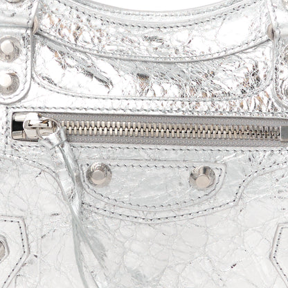 Balenciaga Agneau Silver Hardware Mini City Gris Aluminum 8 of 10