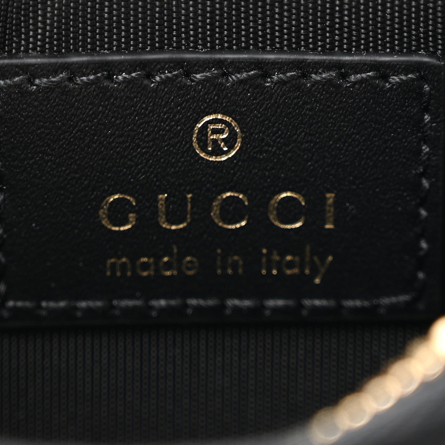 Gucci Patent Calfskin Bamboo Key Pouch Black 6 of 8