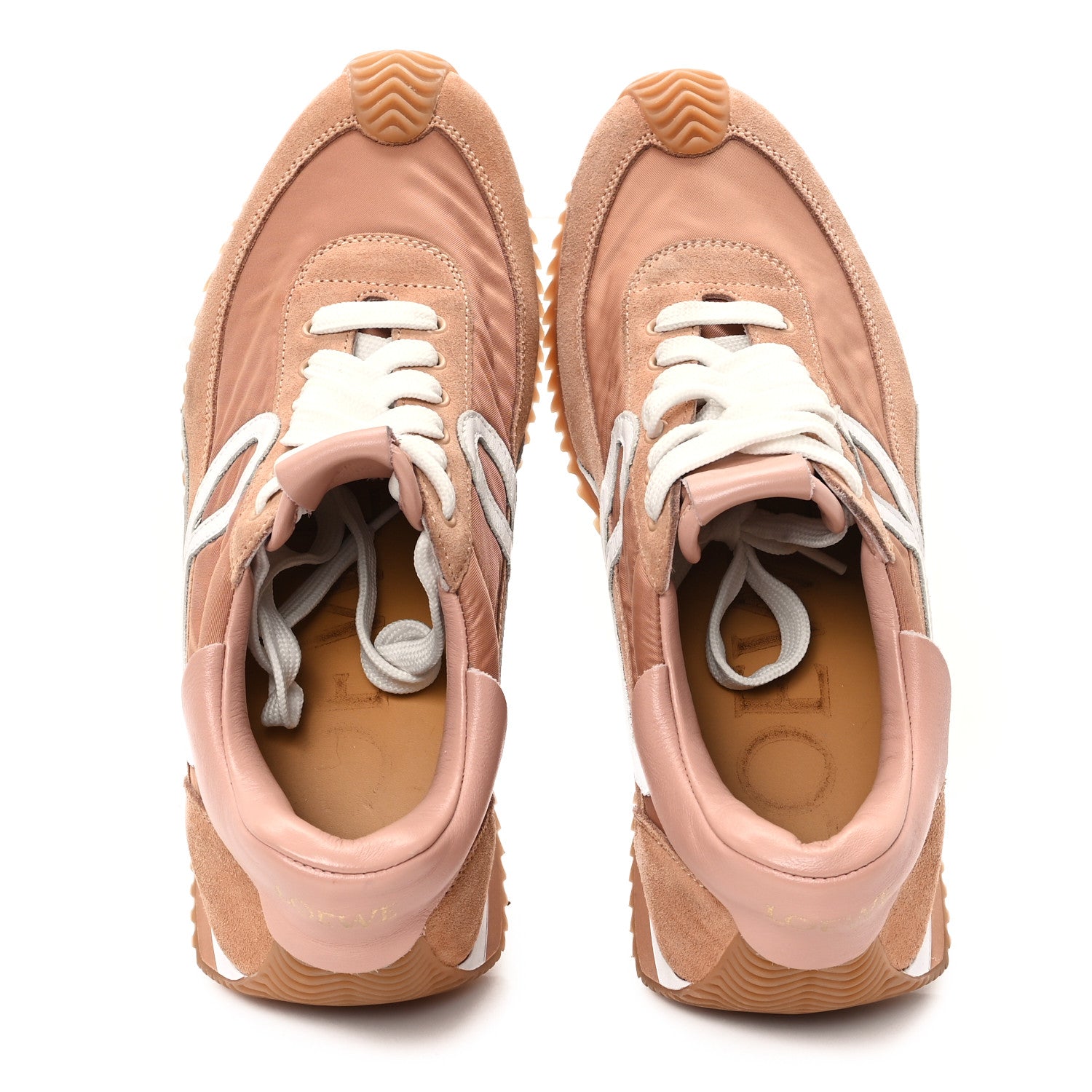Loewe Nylon Suede Flow Runner Sneakers 38 Powder 2 of 9