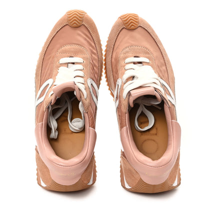 Loewe Nylon Suede Flow Runner Sneakers 38 Powder 2 of 9