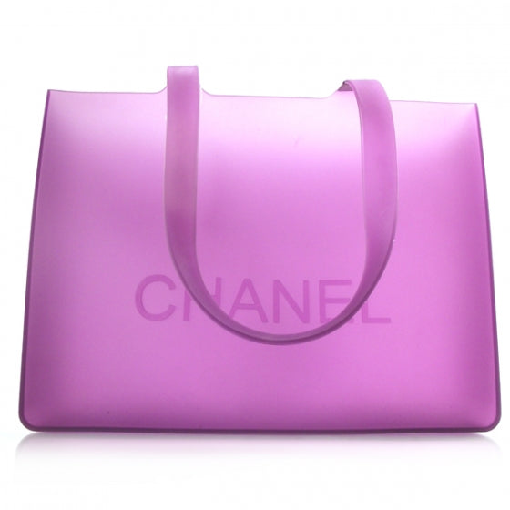 Chanel Jelly Rubber Large Tote Purple 1 of 8